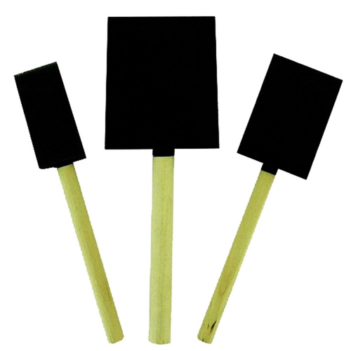 Set de 3 pinceaux mousse