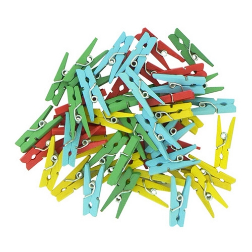 Pinces � linge couleurs - 4.8 cm