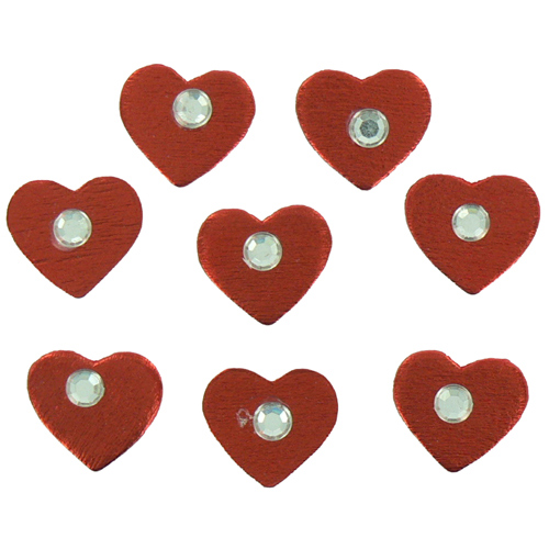 Coeurs & Strass en bois d�cor�