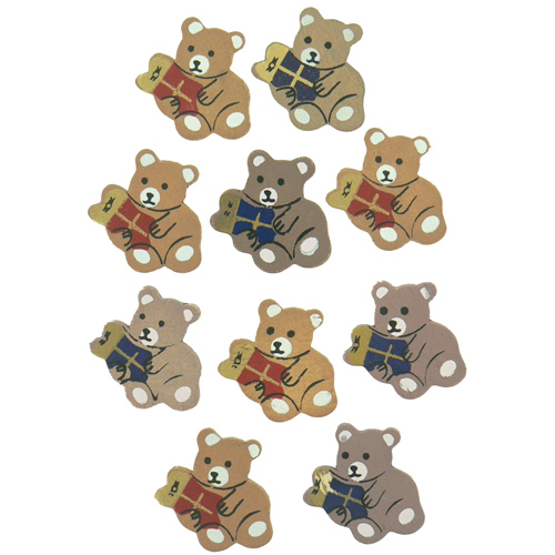 Oursons en bois d�cor�
