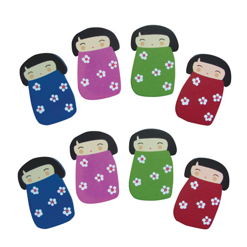 Poup�es �Kokeshi�