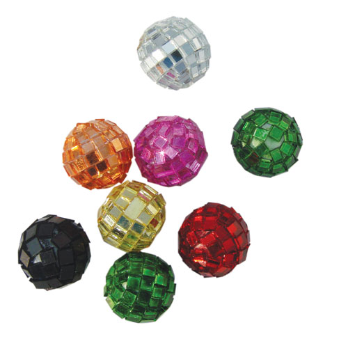 Boules � facettes - Multicolores