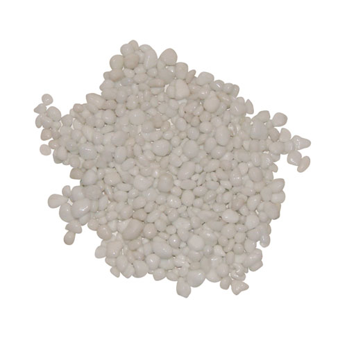 Mini galets d�coratifs - Blanc opaque