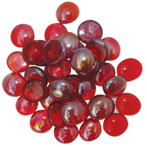 Galets d�coratifs - Rouge Vif