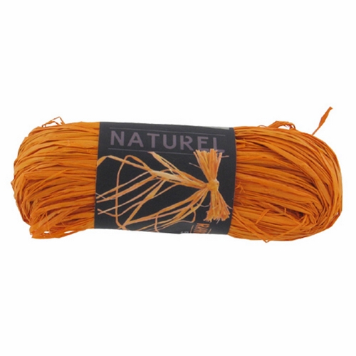 Raphia naturel - Orange