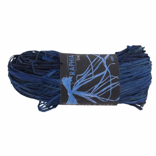 Raphia naturel - Bleu