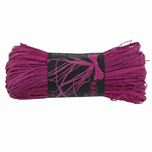 Raphia naturel - Lie de vin