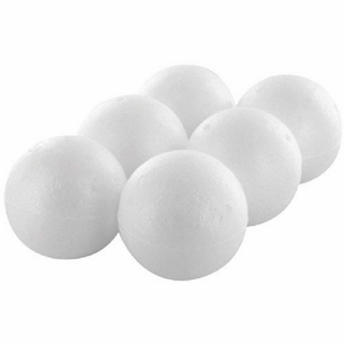 Set de 6 boules en polystyr�ne