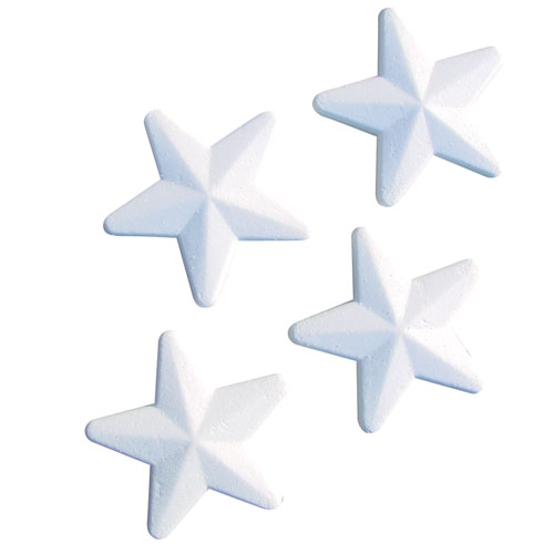 Set de 4 �toiles en polystyr�ne
