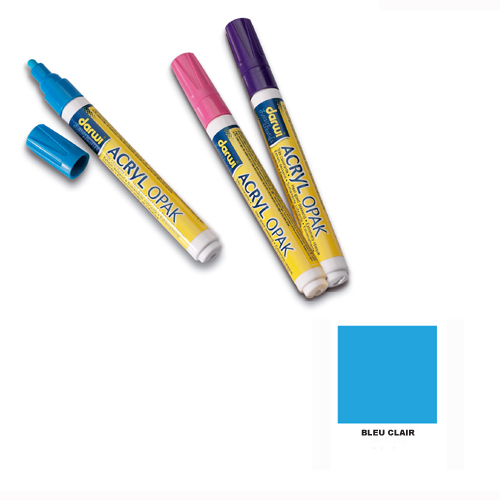 Marqueur Acryl�Opak - Bleu clair