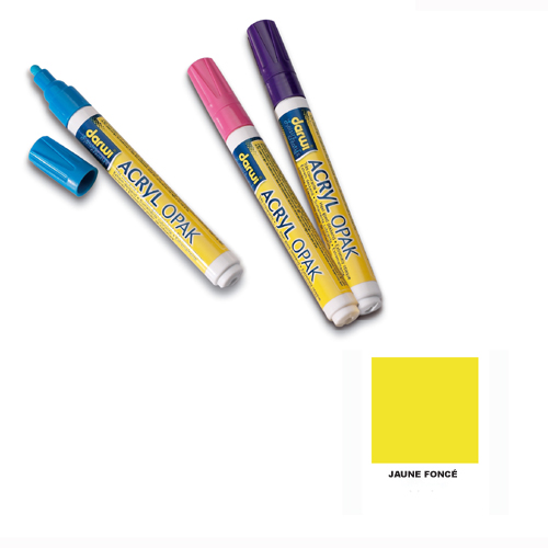 Marqueur Acryl�Opak - Jaune fonc�