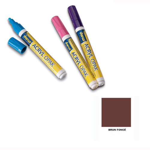 Marqueur Acryl�Opak - Brun fonc�