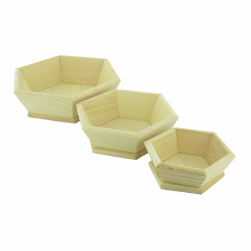 Coupelles hexagonales