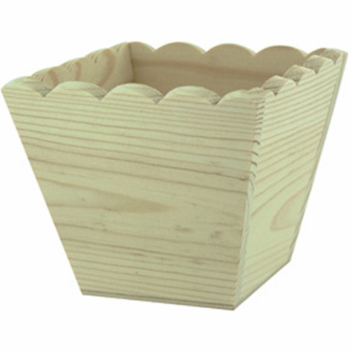 Cache-pot � bords ondul�s